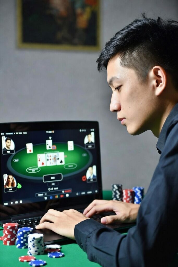 cara bermain poker online